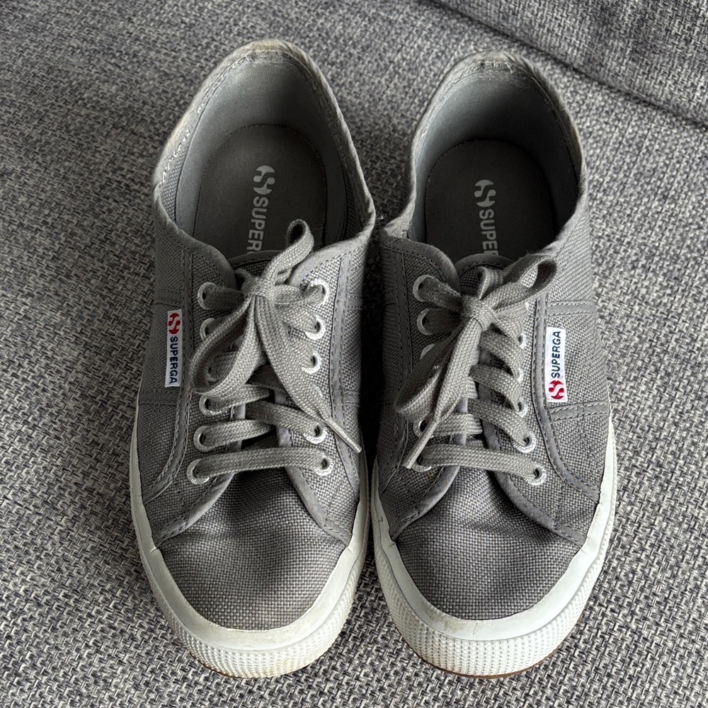 Superga Women’s Charcoal Canvas Sneakers
